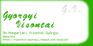 gyorgyi visontai business card